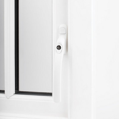 Alpine Inline PVC or Timber Espag Window Handle - White (Non Handed) Price Comparisons | Compare The Build