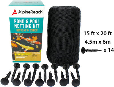 AlpineReach Pond Netting 4.5m x 6m Extra Strong Woven Mesh, Protects ...