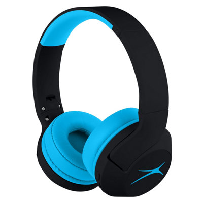 Altec Lansing Kid Safe 2-in-1 ANC Wireless Headphones - Blackout Rockstar Blue