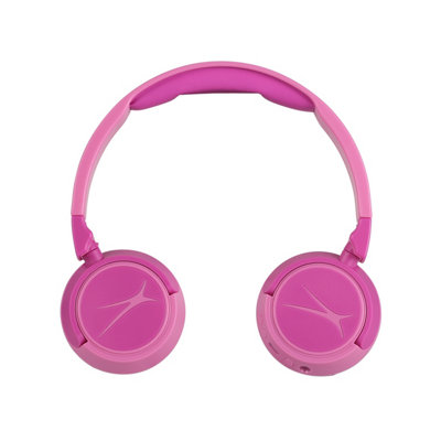 Altec Lansing Kid Safe 2-in-1 Wireless Headphones Princess Pink