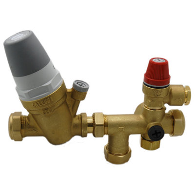 Altecnic - Caleffi 22mm 3/6 Bar Multibloc Inlet Control Valve 2 Piece ...