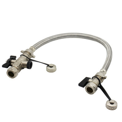Altecnic ERES CA-300611 Straight 15mm Filling Loop with Check Valve and ...