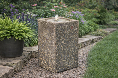 Altico Chiara Fossil Brown Water Feature with Cover