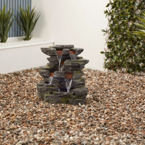 Altico Coniston Mains Plugin Powered Water Feature with Protective Cover