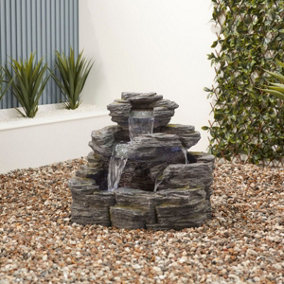 Altico Great Gable Mains Plugin Powered Water Feature with Protective Cover