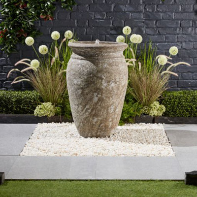 Altico Leona Solar Water Feature with Protective Cover | DIY at B&Q