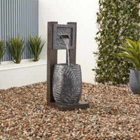 Altico Sandlewood Mains Plugin Powered Water Feature with Protective Cover