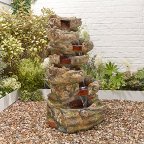 Altico Sherwood Mains Plugin Powered Water Feature with Protective Cover