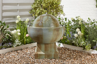 Altico Treviso (GRC) Mains Plugin Powered Water Feature with Protective Cover
