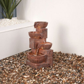 Altico Tuscany Mains Plugin Powered Water Feature with Protective Cover