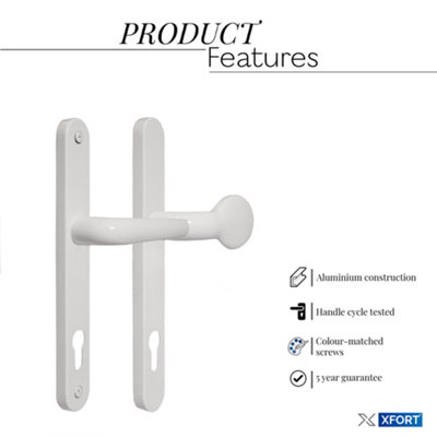 Altis UPVC Door Handle Inline (White)