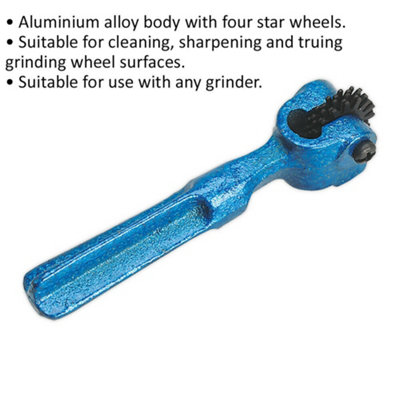 Aluminium Alloy Grinding Wheel Dresser - Four Star Wheels - Cleaning Sharpening