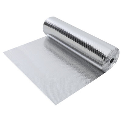 Aluminium Bubble Foil Insulation Wall for Home Loft Caravan  25m L x 1.2m W