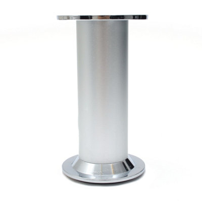 Aluminium Feet Legs Sofa Beds Cupboard Cabinets Kitchen Furniture - Height 100mm
