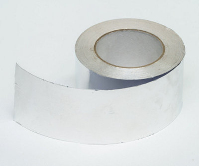 Aluminium Foil Ducting Tape - 30 Micron Temperature Resistance - 50m 75mm (Pack Of 16)