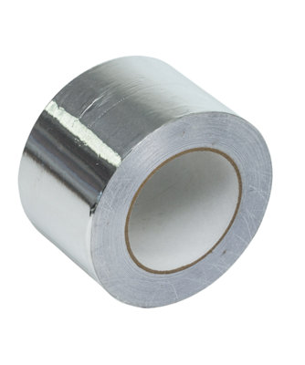 Aluminium Foil Ducting Tape - 30 Micron Temperature Resistance - 50m x 50mm (Pack Of 24)