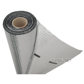 Aluminium Foil Membrane Vapour Barrier and Thermal Insulation 1m x 50m - 50 SQ/M