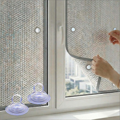 Aluminium Foil Window Film 50 x 50cm, Non Adhesive Heat Reflective Tint ...