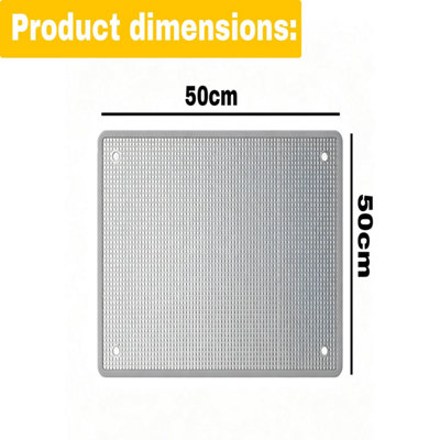 Aluminium Foil Window Film 50 x 50cm, Non Adhesive Heat Reflective Tint ...