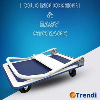 Aluminium Folding Sack Trolley - 150KG Hand Truck Barrow with Extendable Handle & Wheels for Garden & Pallet Transport - Foldable