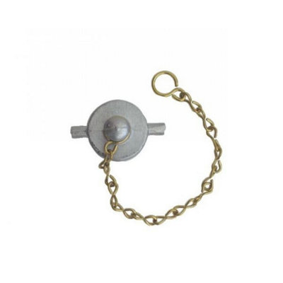 Aluminium Fuel Tank Filler Cap and Chain, 3 inch BSP