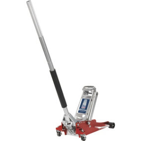 Aluminium Low Entry Trolley Jack - 1500kg Limit - Twin Piston - 355mm Max Height