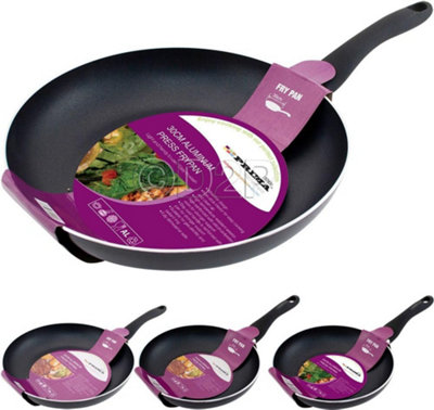 Aluminium Non Stick Coated Cooking Frying Pan Kitchen Soft Touch Cookware Handle 24Cm