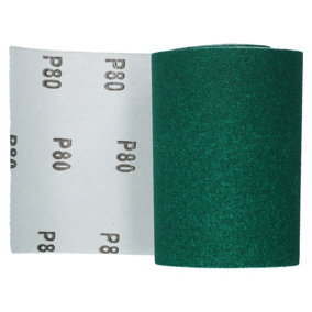 Aluminium Oxide 5m x 115mm Sanding Roll Sheet Paper Medium 80 Grit Sandpaper