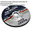 Aluminium Oxide DPC Metal Grinding Disc - 100 x 6mm - 16mm Bore Depressed Centre