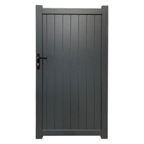 Aluminium Pedestrian Garden Gate 1200x2000mm Grey