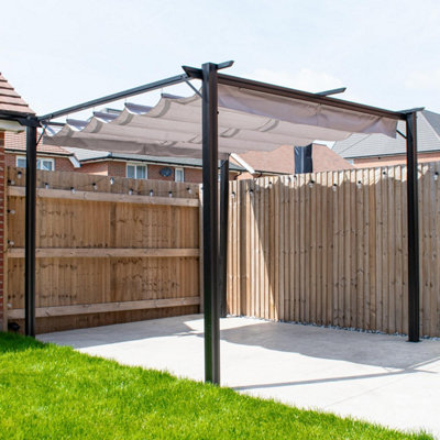 Aluminium Pergola - BPS Garden Canopy/Pergola 3x3m - Full Aluminium