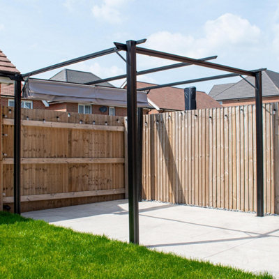 Aluminium Pergola - BPS Garden Canopy/Pergola 3x3m - Full Aluminium - 3