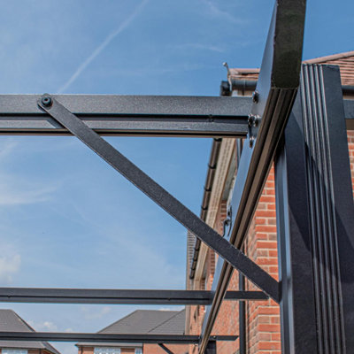 Aluminium Pergola - BPS Garden Canopy/Pergola 3x3m - Full Aluminium - 4