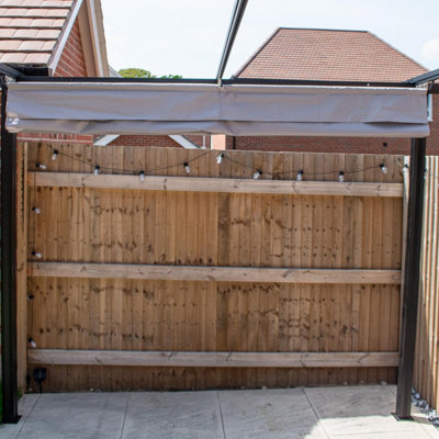 Aluminium Pergola - BPS Garden Canopy/Pergola 3x3m - Full Aluminium - 5