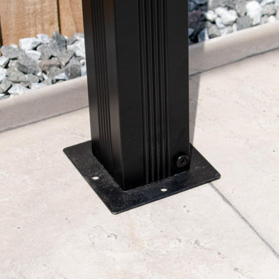Aluminium Pergola - BPS Garden Canopy/Pergola 3x3m - Full Aluminium - 9