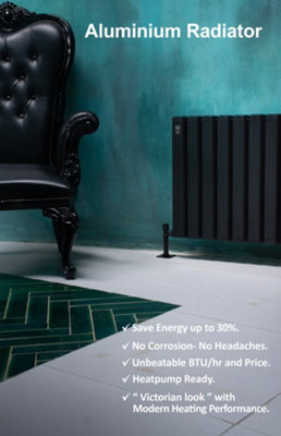 Aluminium Radiator -Heat pump Compatible- Low Temperature Heating ...