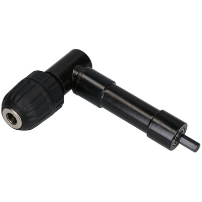 Aluminium Right Angle Drill Attachment Bit 3/8 Chuck Key Adaptor Adapter