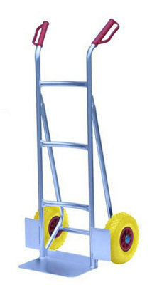 Aluminium Sack Truck - 120kg Capacity, Puncture-Proof Wheels, Sturdy Toe Plate
