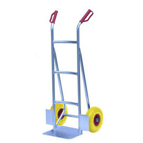 Aluminium Sack Truck - 120kg Capacity, Puncture-Proof Wheels, Sturdy Toe Plate
