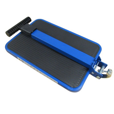 Aluminium Single Folding Step with Support Handle (Caravan Motorhome Collapsible Foldable Platform)