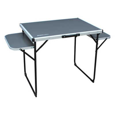 Aluminium Top Camping Table with folding side tables