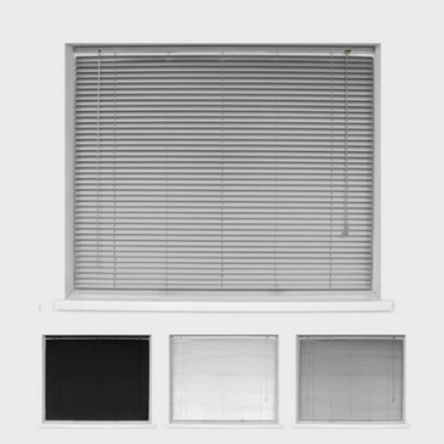 Aluminium Venetian Blinds Silver 165cm x 150cm