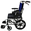 Aluminium Wheelchair Lightweight Folding Compact Travel Aid Hand Brake Cushion