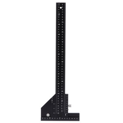 Aluminum Alloy Wood Scriber T-Ruler for Accurate Woodworking Measurements