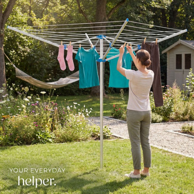 Aluminum clothes drying rack - grey