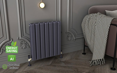 Aluminum Designer Horizontal Radiator Compatible with Heat pump. Model ...