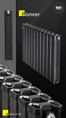 Aluminum Designer Horizontal Radiator -Heat pump Compatible- Low ...