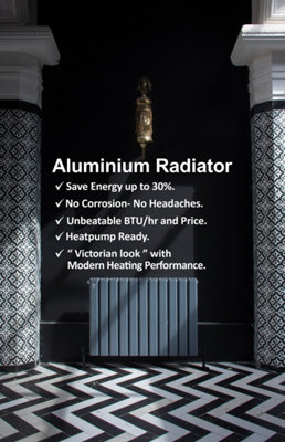 Aluminum Designer Radiator -Heat pump Compatible- Low Temperature ...