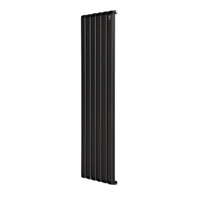 Aluminum Designer Vertical Radiator Compatible with Heat pump. Optima . Black