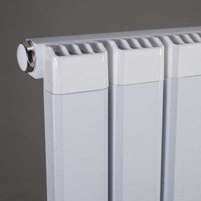 Aluminum Designer Vertical Radiator Compatible with Heat pump. Venice ...